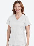 7459 V-NECK SHIRTTAIL TOP